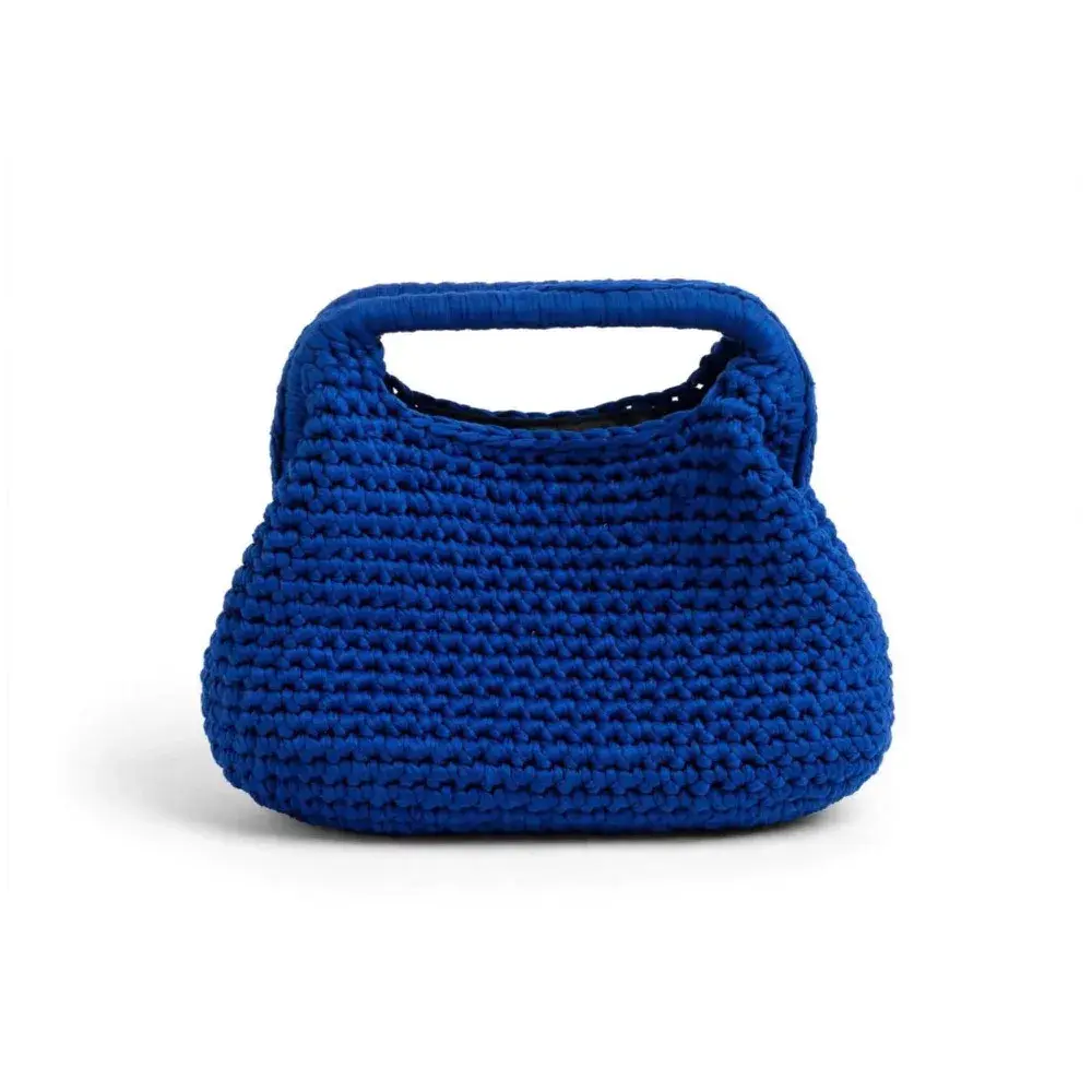 Borsa all’uncinetto collezione Lake, colore blu
