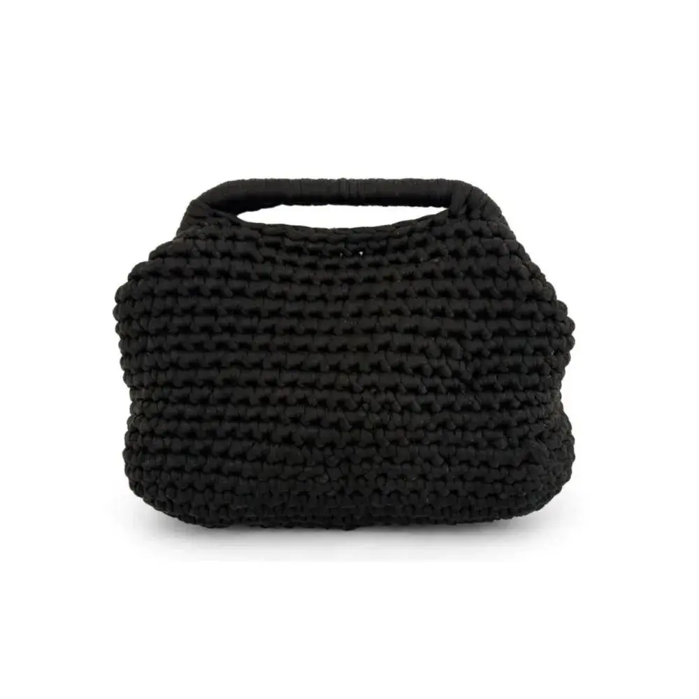 Borsa all’uncinetto collezione Punto, colore nero